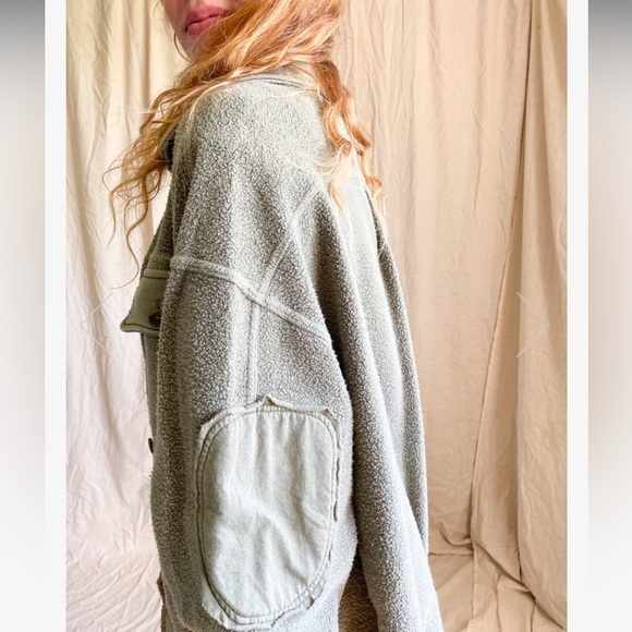 Free People Olive Green Ruby Jacket - Picture 4 of 5